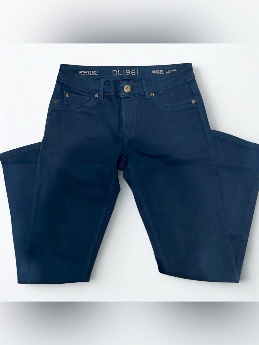 Price Firm🔔 DLI96I Slate Blue Skinny Full Length Jeans, Style Angel, Size 28